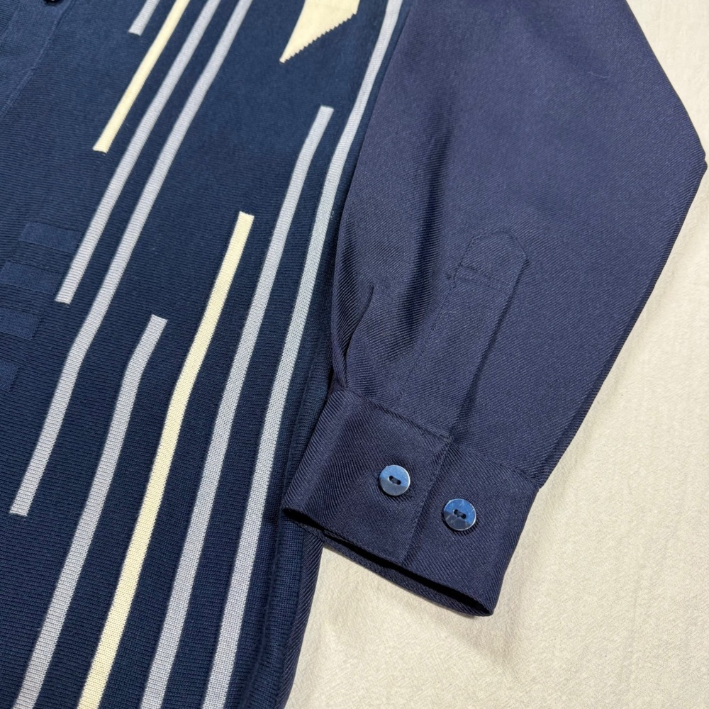 Michael Irvin No. 88 Striped Knit Cardigan Shirt Men Large Button Up Long Sleeve - Picture 3 of 14
